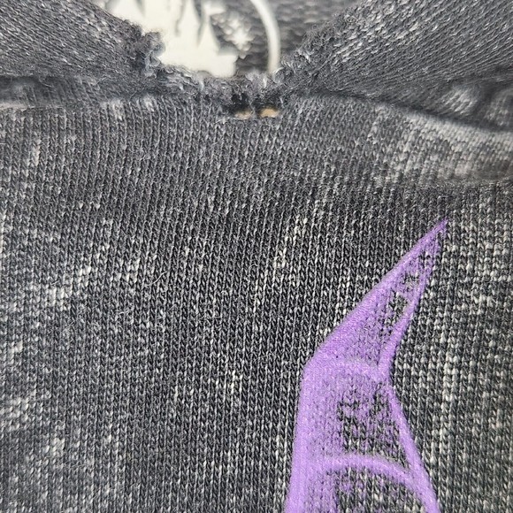 Disney Parks Halloween 2020 Maleficent Hoodie SizeM P2P 23" Length 33" Oversized - Picture 5 of 9